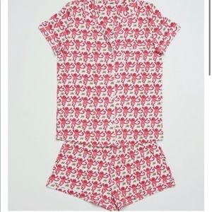 Roller Rabbit Small Pink Monkey Polo Pajamas